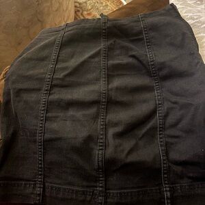 Free People Black Mini Skirt